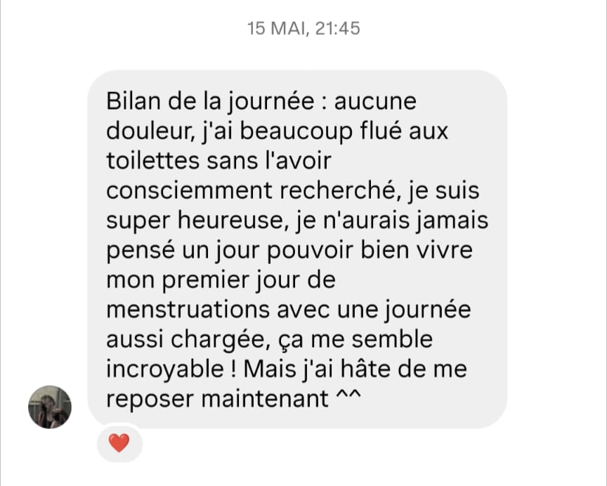 Témoignage Douleurs menstruelles